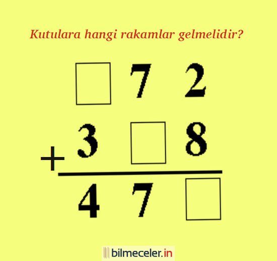 toplama işlemi